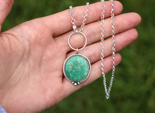 Royston Turquoise Lariat Necklace