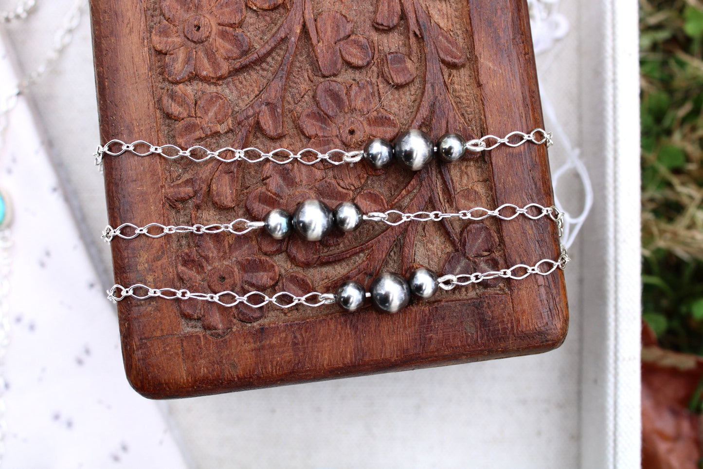 Sterling Silver Pearl Bracelet