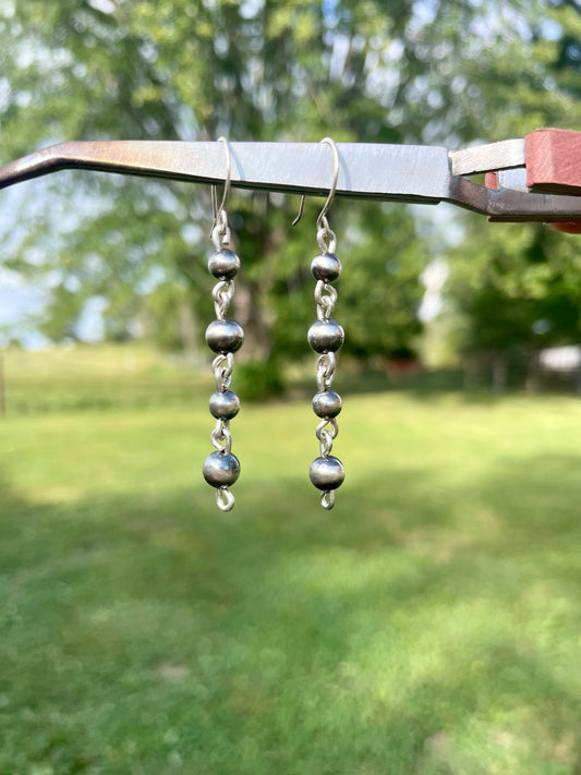 Sterling Pearl Dangles