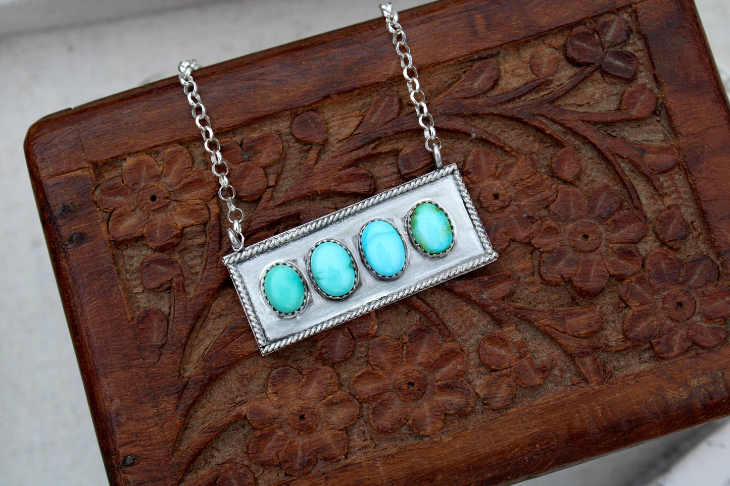 Sonoran Turquoise Bar Necklace